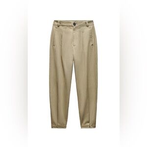 Zara Women's Pleated Baggy Pant